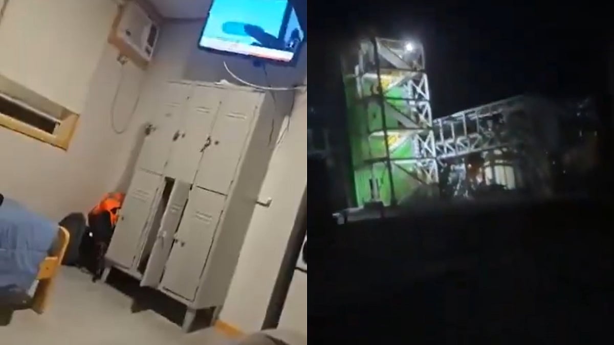 Screengrabs from visuals captured by people during the earthquake |  - X/@Andrej78069591 /@_Waseemlazkani